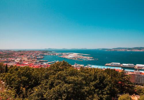 Distant view of Vigo