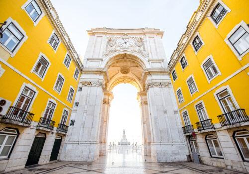 Arch from Praca do Comercio in Lisbon